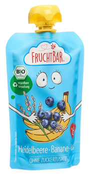 FRUCHTBAR Bio Fruchtpüree Heidelbeere Banane Reis (100g)