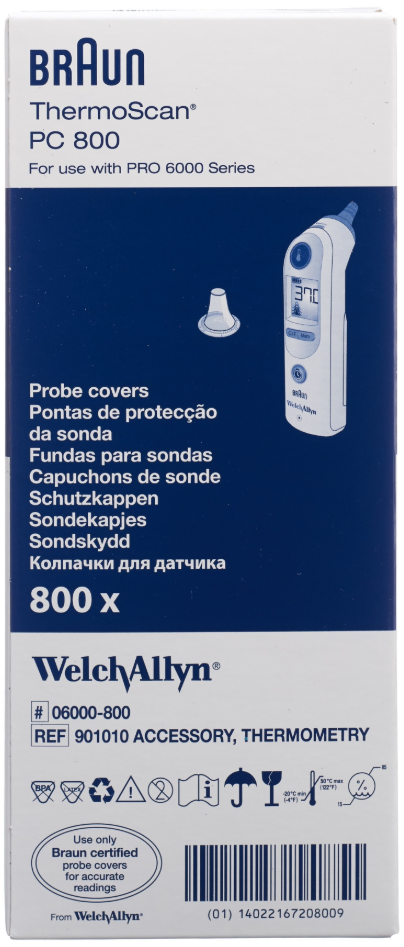 Braun Welch Allyn ThermoScan PRO 6000 Schutzhülle (800 Stk)
