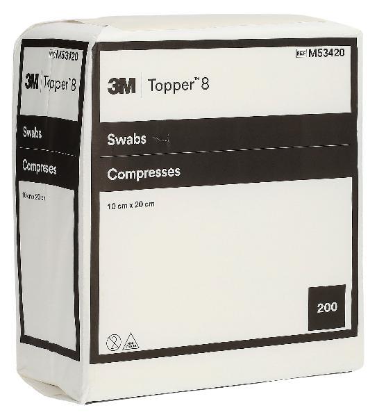 TOPPER 8 NW Compresse 10x20cm non sterili (200 pz)