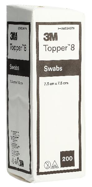 TOPPER 8 NW Compresse 7.5x7.5cm non sterili (200 pz)