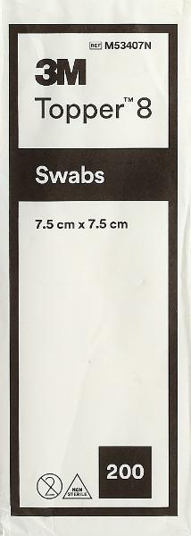 TOPPER 8 NW Compresse 7.5x7.5cm non sterili (200 pz)