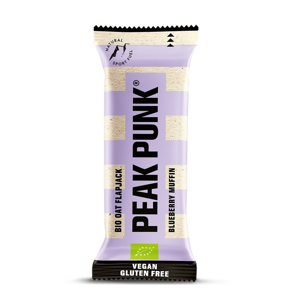 PEAK PUNK Organic Oat Flapjack Blueberry Muffin (12x60g)