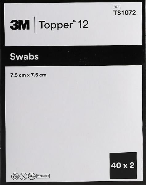 TOPPER 12 NW Compresses 7.5x7.5cm stériles (80 pces)