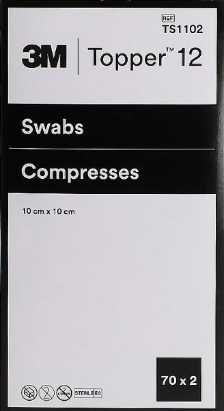 TOPPER 12 NW Compresse 10x10cm sterili (140 pz)