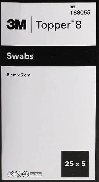 TOPPER 8 NW Compresse 5x5cm sterili (25x5 pz)
