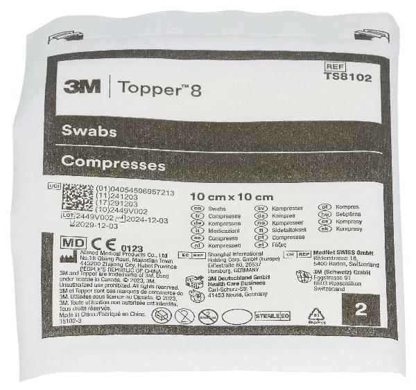 TOPPER 8 NW Compresse 10x10cm sterili (150 pz)