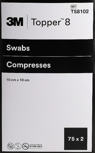 TOPPER 8 NW Compresse 10x10cm sterili (150 pz)