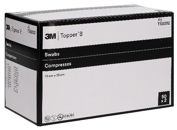 TOPPER 8 NW Compresses 10x20cm stériles (100 pces)