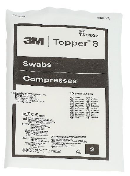 TOPPER 8 NW Compresses 10x20cm stériles (100 pces)
