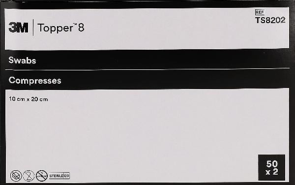 TOPPER 8 NW Compresses 10x20cm stériles (100 pces)