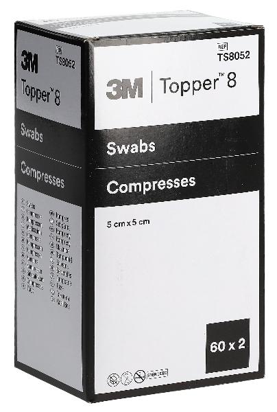 TOPPER 8 NW Compresse 5x5cm sterili (60x2 pz)