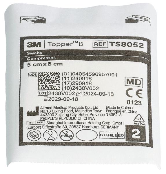 TOPPER 8 NW Compresse 5x5cm sterili (60x2 pz)
