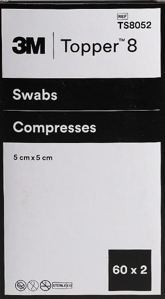 TOPPER 8 NW Compresse 5x5cm sterili (60x2 pz)
