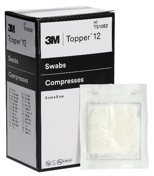 TOPPER 12 NW Compresses 5x5cm stériles (45x2 pces)