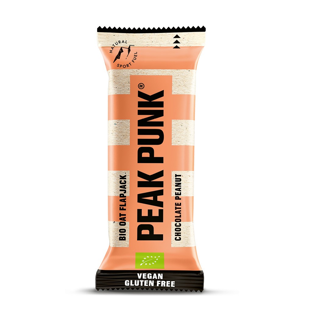 PEAK PUNK Organic Oat Flapjack Chocolate Peanut (60g)