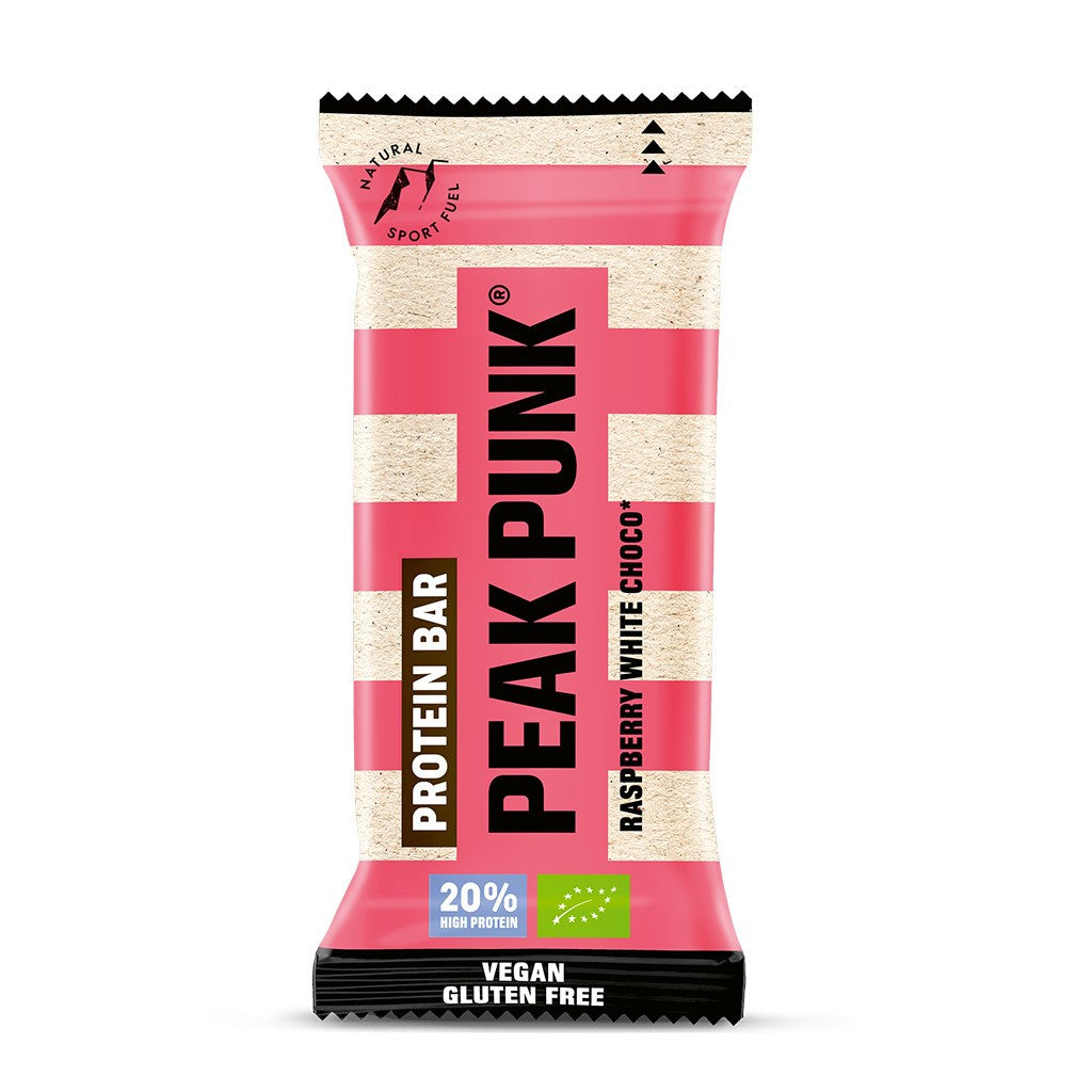PEAK PUNK High Protein Bar White Chocolate Raspberry (12x55g)