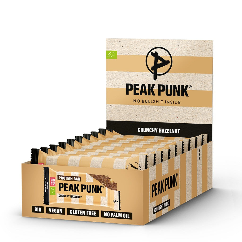 PEAK PUNK Bio Protein Bar Crunchy Hazelnut (12x55g)