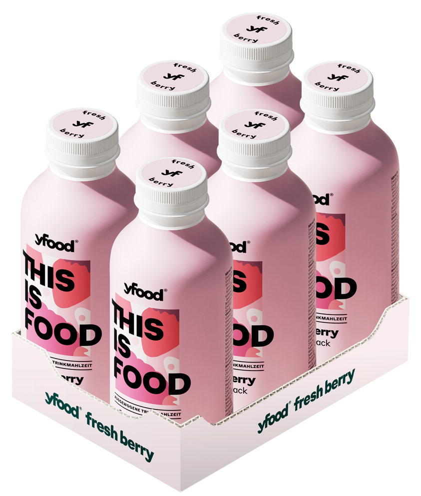 YFood Trinkmahlzeit Fresh Berry (6x500ml)