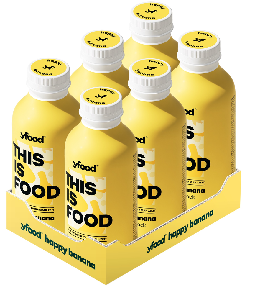 YFood Trinkmahlzeit Happy Banana (6x500ml)