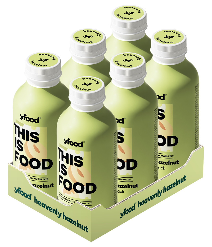 YFood Trinkmahlzeit Heavenly Hazelnut (6x500ml)