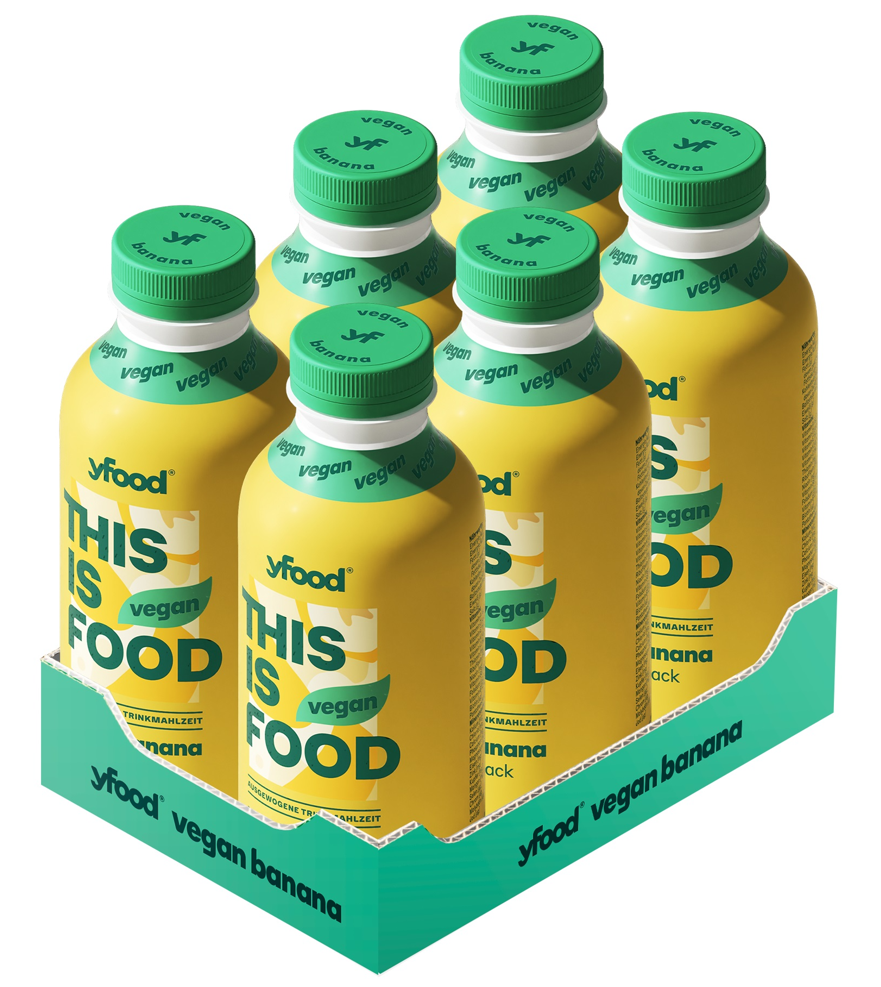 YFood Trinkmahlzeit Vegan Banana (6x500ml)