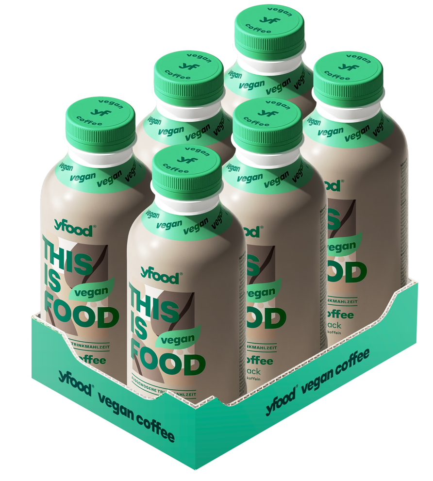 YFood Trinkmahlzeit Vegan Coffee (6x500ml)