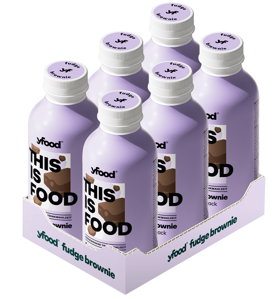 YFood Trinkmahlzeit Fudge Brownie (6x500ml)