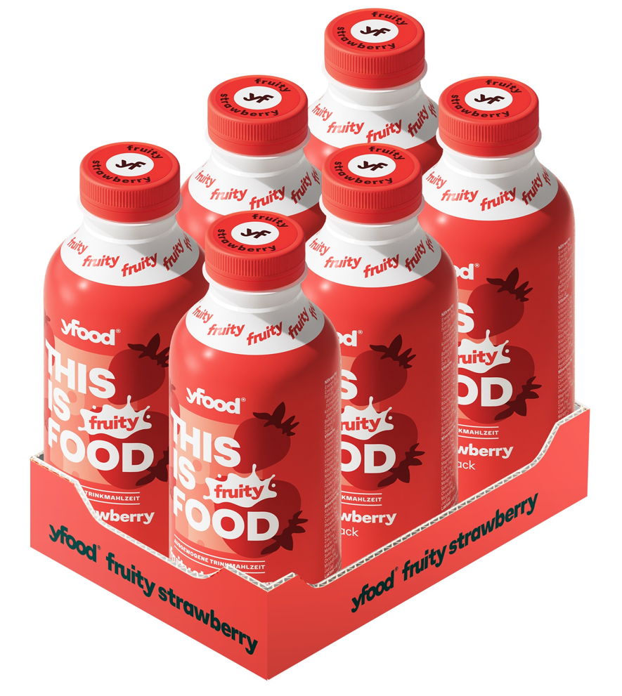 YFood Trinkmahlzeit Fruity Strawberry (6x500ml)