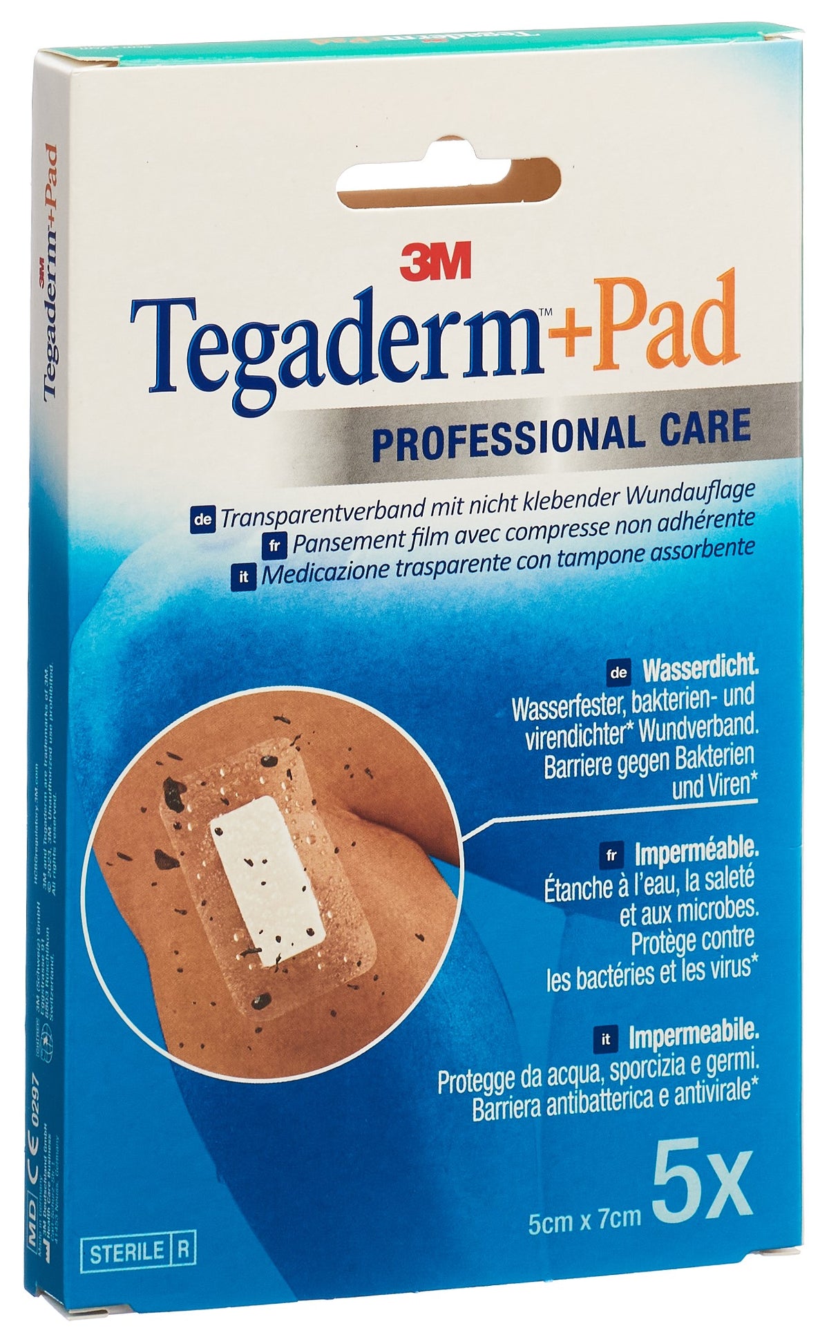 3M Tegaderm+Pad Wundverband 5cm x 7cm (5 Stk)