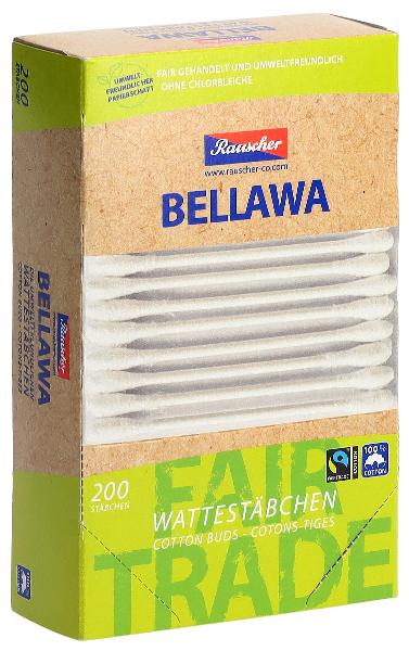 BELLAWA Fairtrade Cotton Swabs Box (200 pcs)