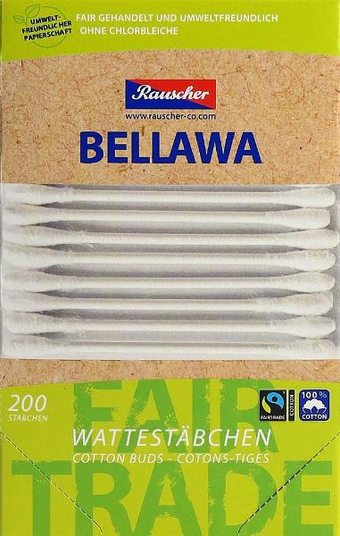 BELLAWA Fairtrade Cotton Swabs Box (200 pcs)