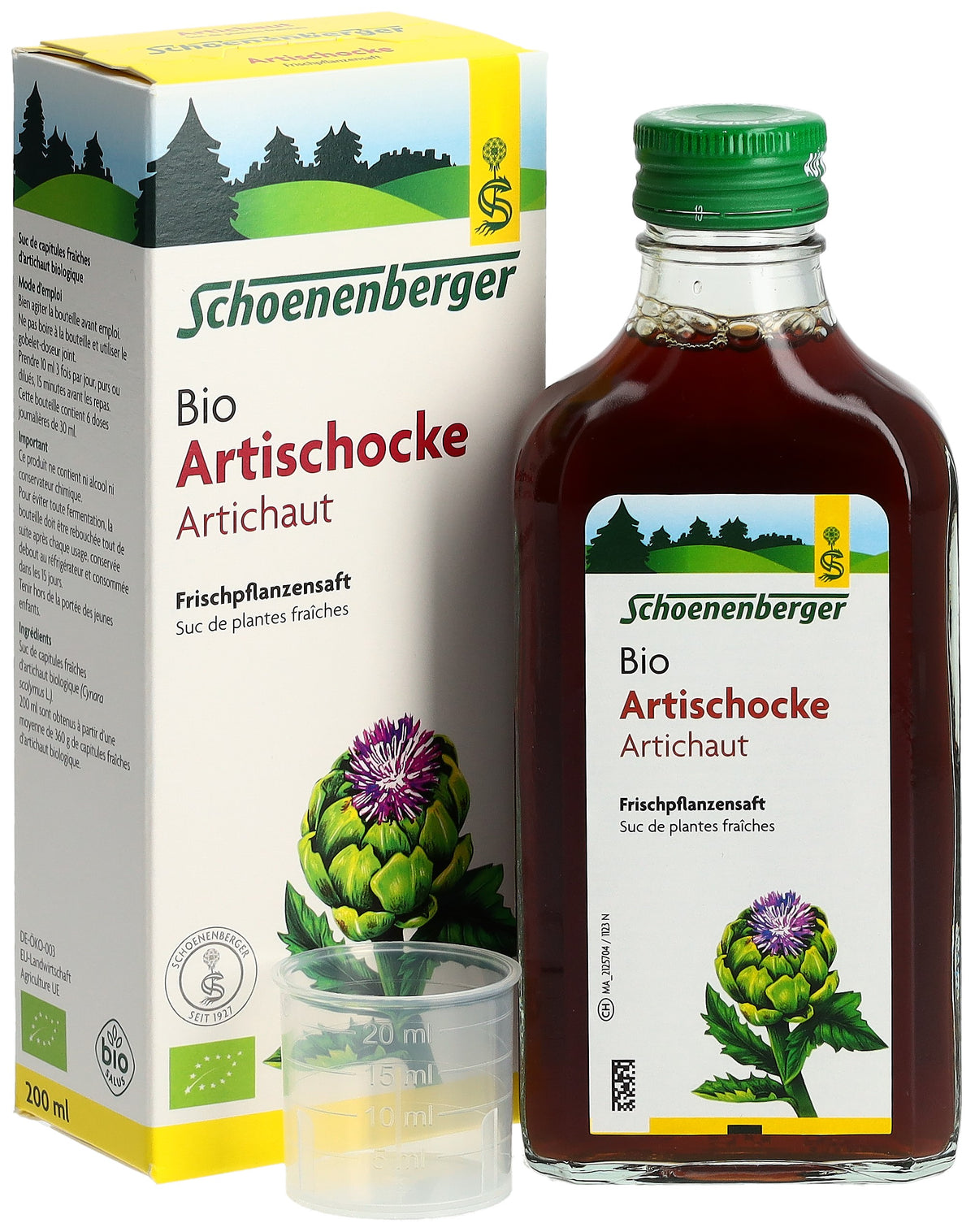 schoenenberger Artischocken Frischpflanzensaft Bio (200ml)