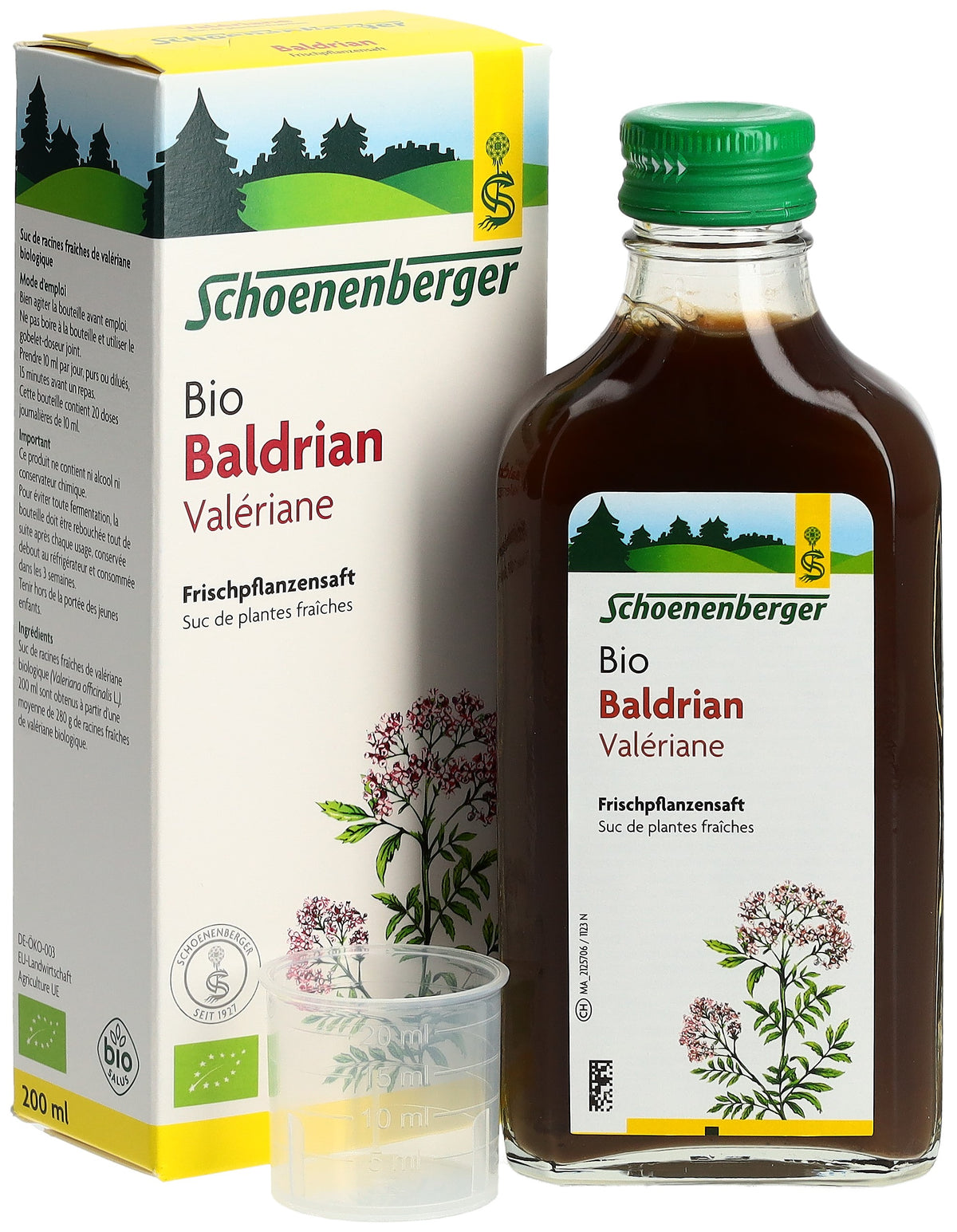 schoenenberger Baldrian Frischpflanzensaft Bio (200ml)