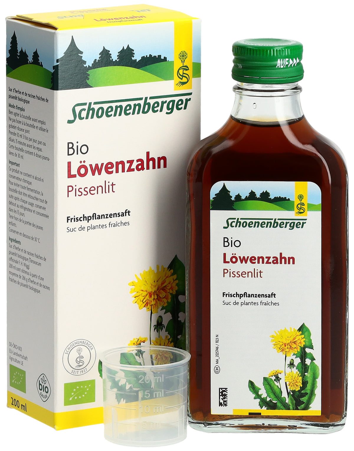schoenenberger Löwenzahn Frischpflanzensaft Bio (200ml)