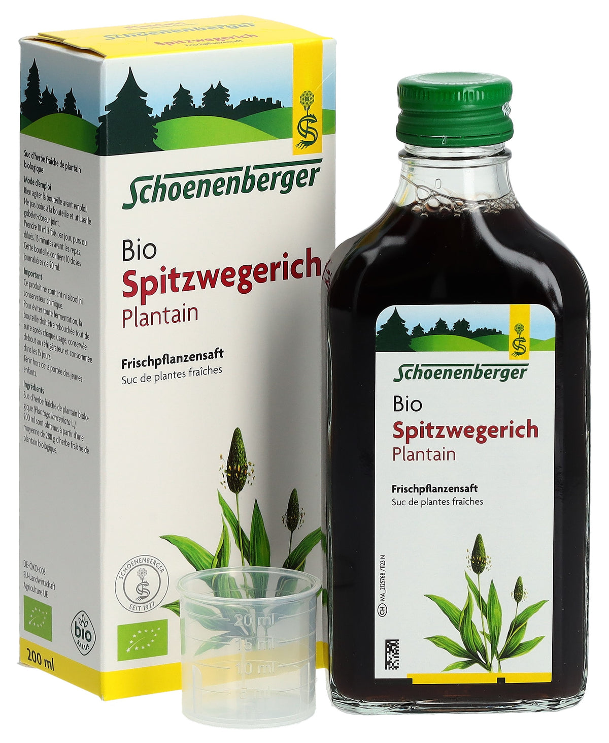 schoenenberger Spitzwegerich Frischpflanzensaft Bio (200ml)