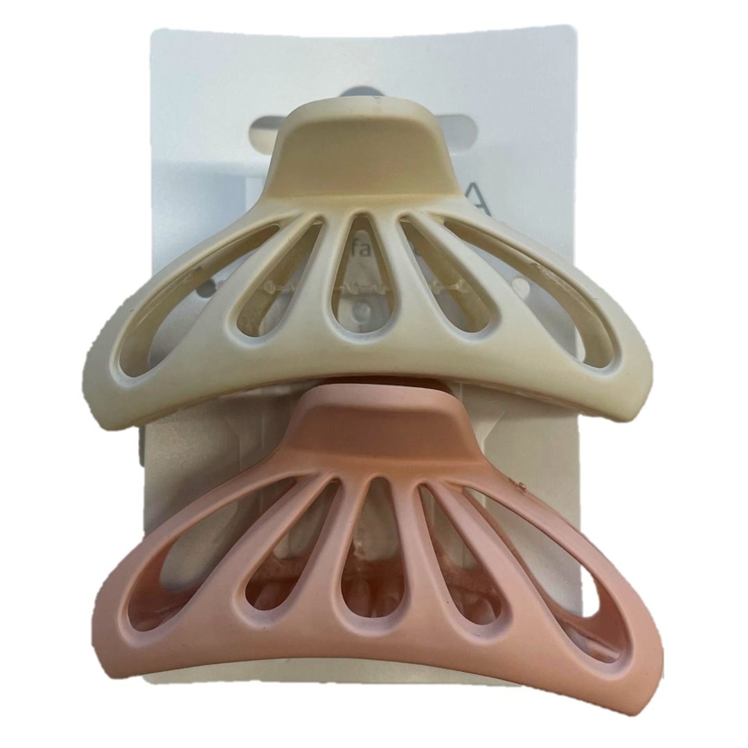 HERBA Haarklammer beige/rosa (2 Stk)