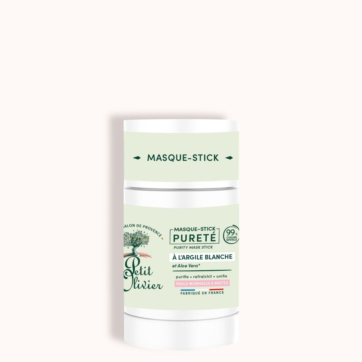 Le Petit Olivier Gesichtsmaske Stick 3in1 Aloe Vera & Grüntee (50g)