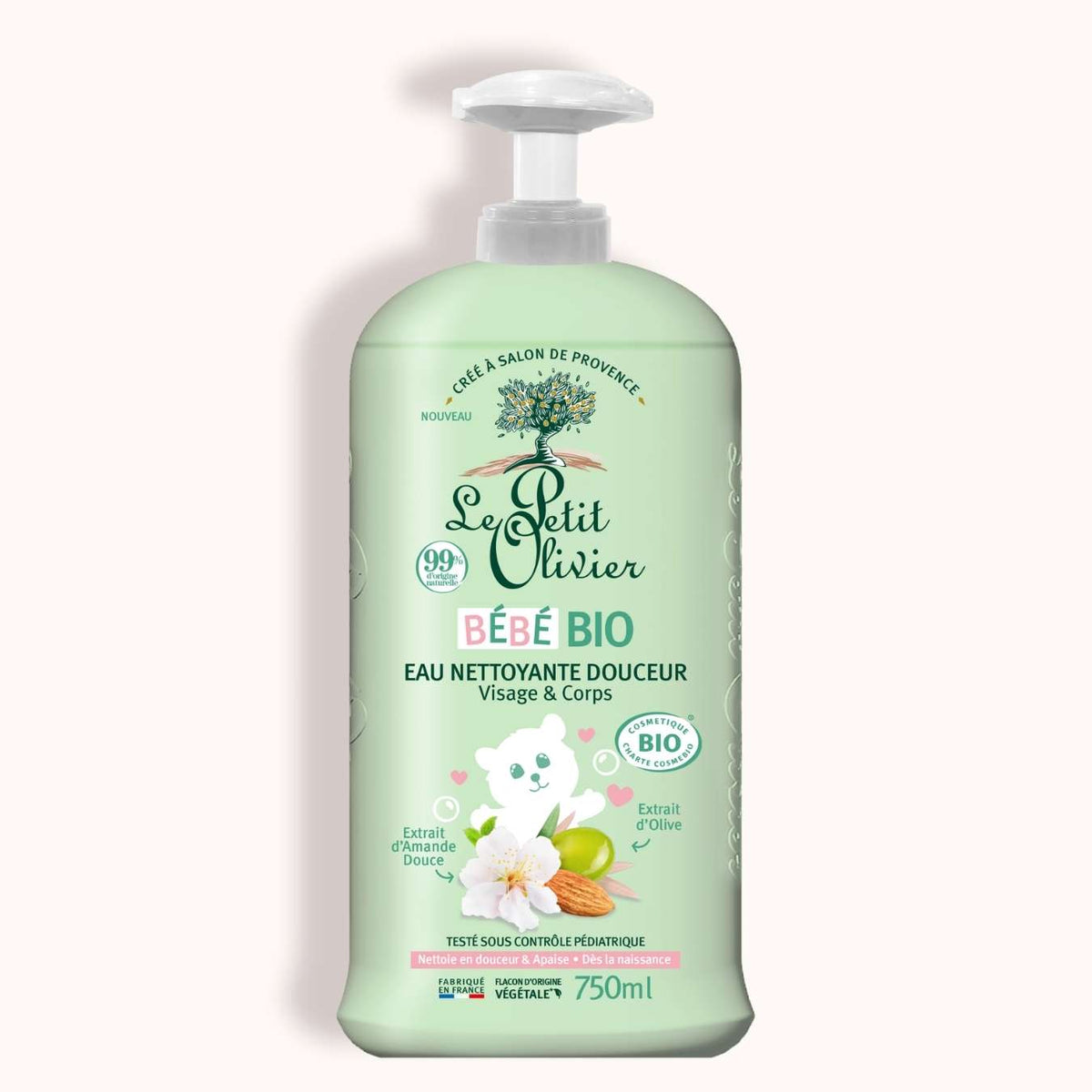 Le Petit Olivier Baby Gentle Cleansing Water Organic (750ml)