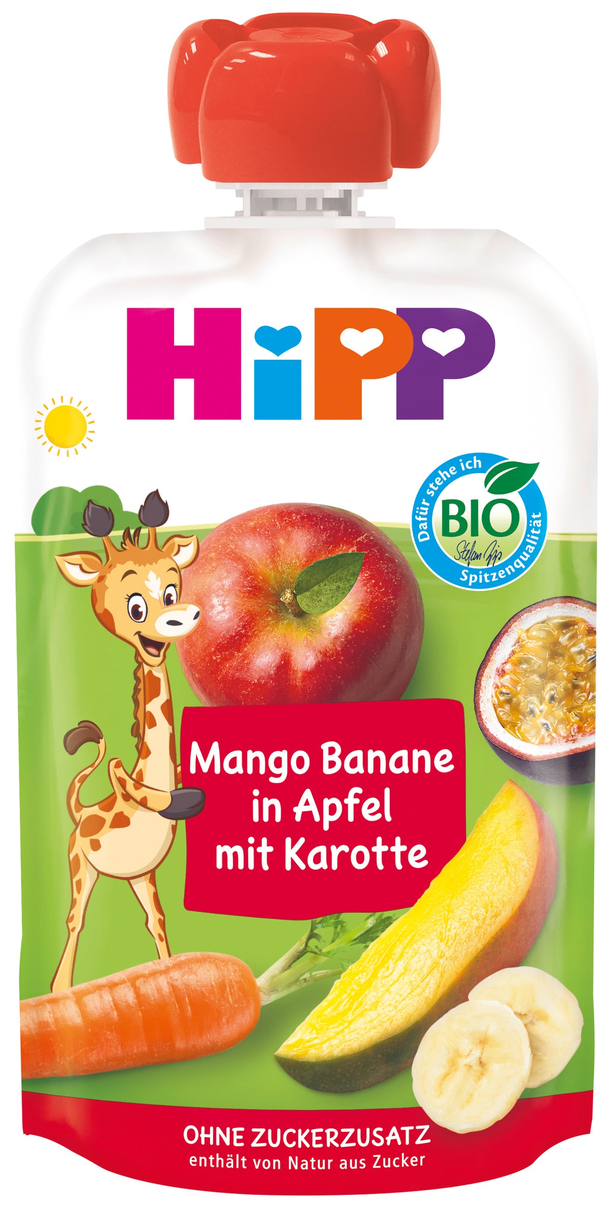 Hipp Mango Banane in Apfel mit Karotte (100g)
