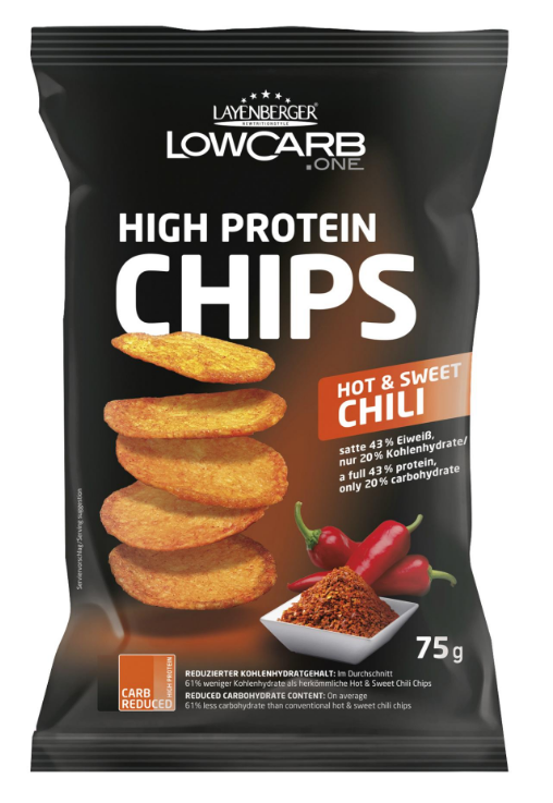 Layenberger Chips High Protein Hot & Sweet Chili (75g)