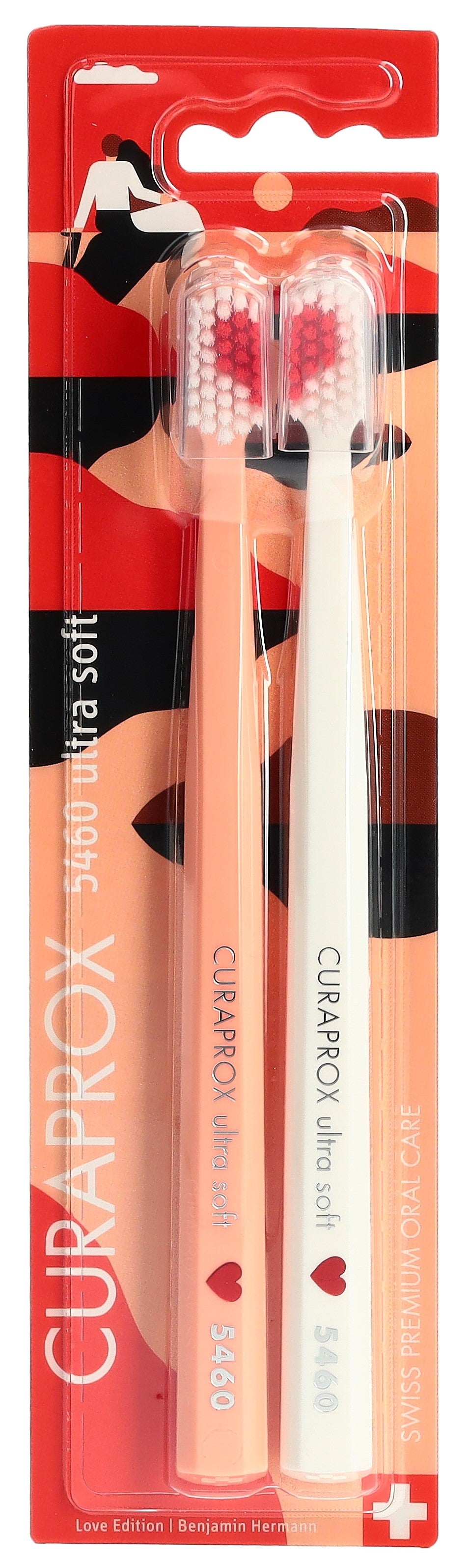 Curaprox CS 5460 ultra soft Duo Love Edition 2025 brosses à dents (2 pces)