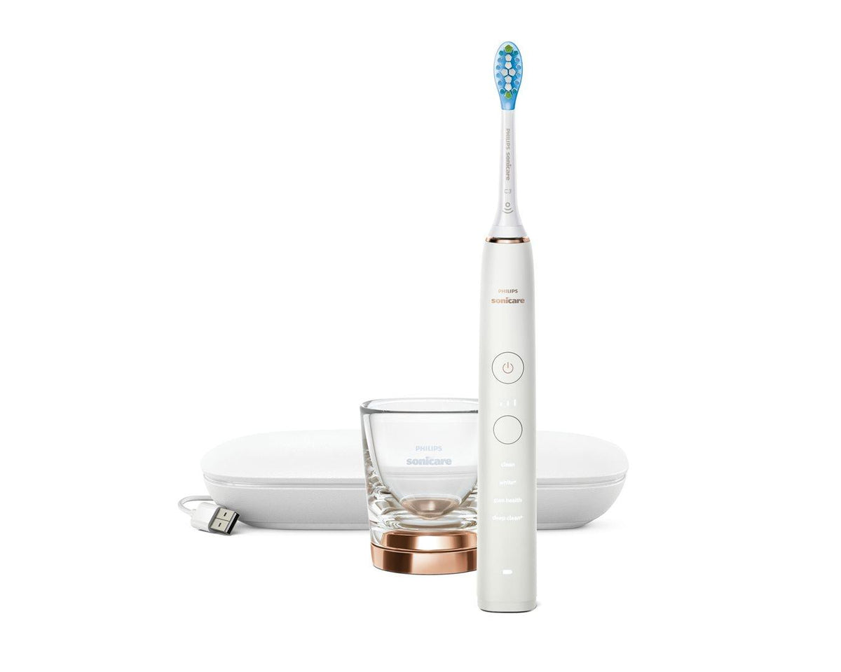 Philips Sonicare DiamondClean 9000 elektrische Schallzahnbürste HX9911/94 Roségold (1 Stk)