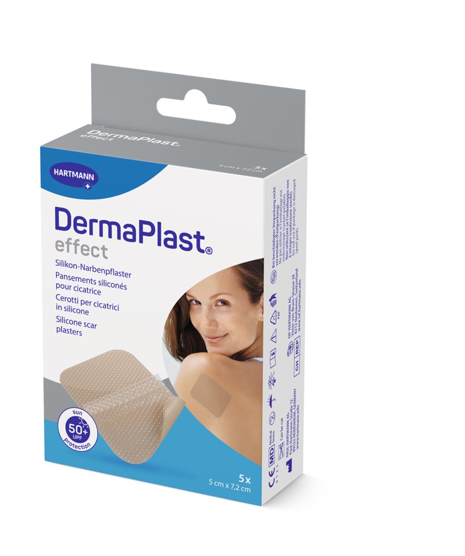 DermaPlast Effect Scar Narbenpflaster 7.2cm x 5cm (5 Stk)