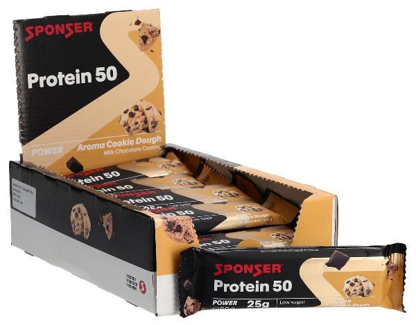 Sponser Protein 50 Cookie Dough Barretta (20 x 50g)