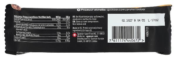 Sponser Protein 50 Cookie Dough Barretta (20 x 50g)