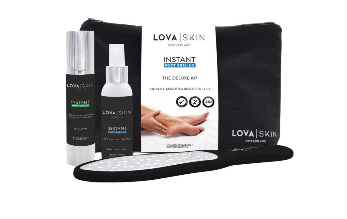 LOVA SKIN Instant Fusspeeling Deluxe Kit schwarz (1 Set)