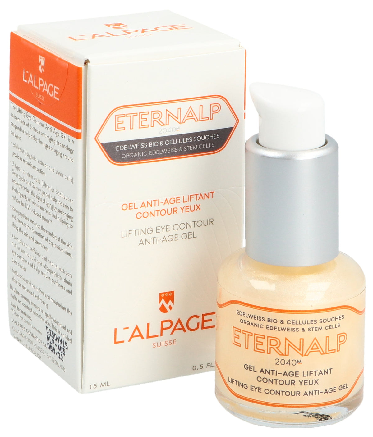 L'ALPAGE Eternalp 2040m Gel Anti-Età Liftante Contorno Occhi (15ml)