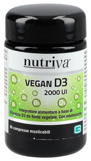 nutriva Vegan D3 Kautabletten 2000 IE (60 Stk)