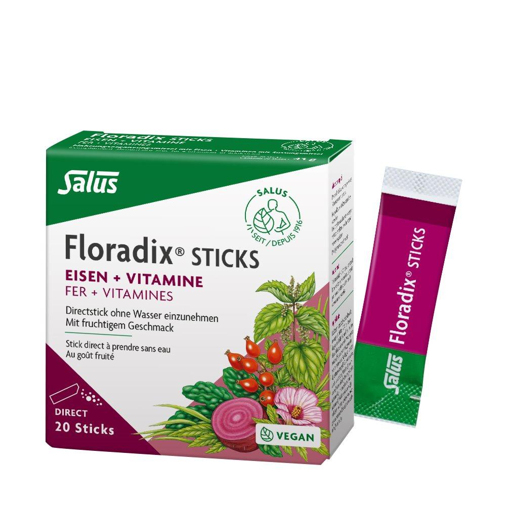 Salus Floradix Eisen + Vitamine Sticks (20 Stk)