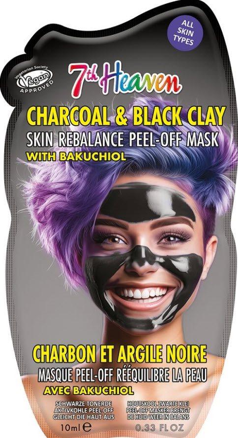 7th Heaven Peel-Off Mask Charcoal & Black Clay (10ml)